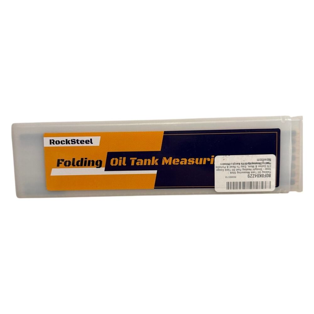 RockSteel Oil Tank Measuring Stick 275 Gallon Folding Wood Heating Oil Gauge